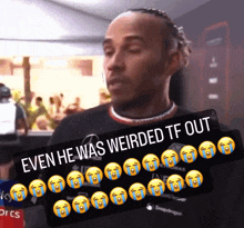 Lewis Hamilton Even He Was Weirded Tf Out GIF - Lewis Hamilton Even He Was Weirded Tf Out F1 GIFs
