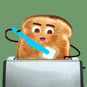 やらないか　トースト 朝ご飯　美味しい　パリパリ GIF - Toast Butter Breakfast GIFs