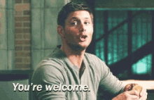 Youre Welcome Jensen Ackles GIF - Youre Welcome Jensen Ackles Dean Winchester GIFs