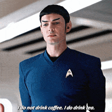 Star Trek Spock GIF - Star Trek Spock I Do Not Drink Coffee GIFs