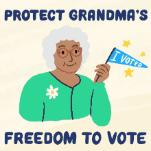 Protect Our Freedom To Vote Protect Grandma GIF - Protect Our Freedom To Vote Protect Grandma S Freedom To Vote GIFs