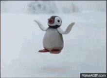 Pingu Excited GIF