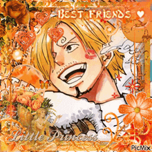 a picture of a cartoon character with the words best friends little princess on the bottom
