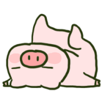 Wechat Pig Legs Up Sticker - Wechat Pig Legs Up Lazy Stickers