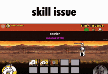 Skill Issue Battle Cats GIF - Skill Issue Battle Cats Courier GIFs