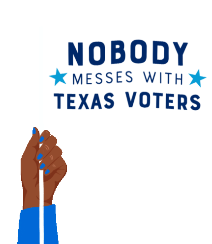 Nobody Messes With Texas Voters Tx Sticker - Nobody Messes With Texas Voters Texas Voters Texas Stickers