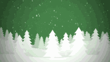 Snow Green Trees GIF - Snow Green Trees Trees GIFs