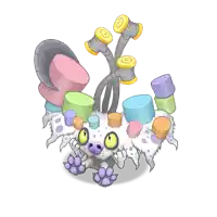 a cartoon drawing of a spider with a bunch of marshmallows on it