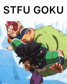 Shut Up Goku Broly GIF - Shut Up Goku Shut Up Broly GIFs