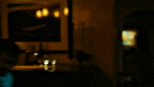 a blurry picture of a person in a room