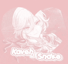 a picture of a girl in a heart with the name kavel besnake on it