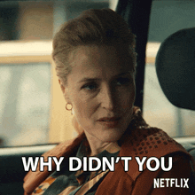 Why Didn'T You Talk To Me About It Jean Milburn GIF - Why Didn'T You Talk To Me About It Jean Milburn Gillian Anderson GIFs