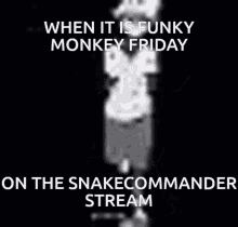 Funky Monkey Friday Snake Commander GIF