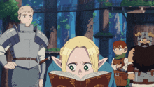 Delicious In Dungeon Marcille Eyes Reading Book GIF - Delicious In Dungeon Marcille Eyes Reading Book Delicious In Dungeon Marcille GIFs