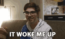 It Woke Me Up Woke GIF - It Woke Me Up Woke Glasses GIFs
