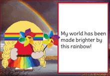 Rainbow Gnome GIF