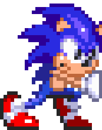 Sonic Pushing Retro Old Sth Sticker - Sonic Pushing Retro Old Sth Stickers