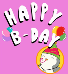 happy birthday happy birthday cake penguin