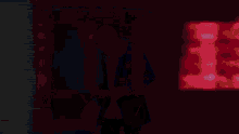 a green and red background with a few lines going through it