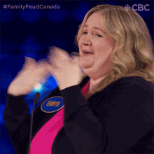 Fanning Myself Robyn GIF - Fanning Myself Robyn Family Feud Canada GIFs
