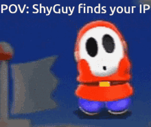 Shyguy Mario GIF - Shyguy Mario Shy Guy Finds Your Ip GIFs
