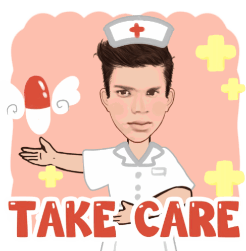 Take Care Nurse Sticker - Take Care Nurse Sick Stickers