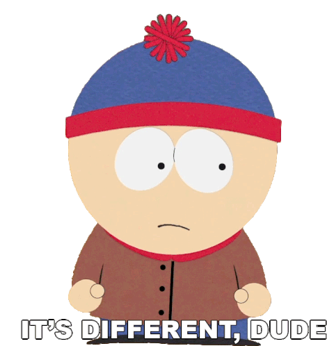 Its Different Dude Stan Marsh Sticker - Its Different Dude Stan Marsh South Park Stickers