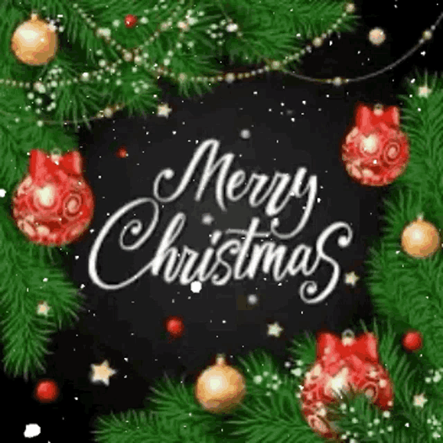 Snowy Merry Christmas GIF - Snowy Merry Christmas Seasons Greetings ...