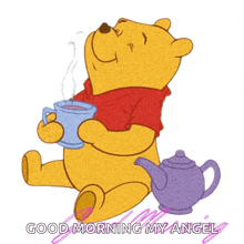 good morning flowers winnie the pooh smile