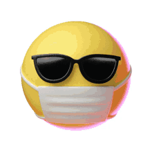 emoji shades face mask the new normal covid19