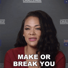Make Or Break You Jonna Stephens GIF - Make Or Break You Jonna Stephens The Challenge World Championship GIFs