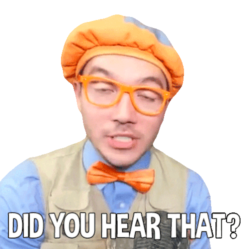 Did You Hear That Blippi Sticker - Did You Hear That Blippi Blippi Wonders - Educational Cartoons For Kids Stickers