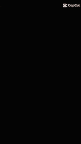 a close up of a fire with a capcut logo in the corner