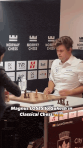 magnus loses to gkesh in classical chess