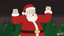 Look At My Fist Santa Claus GIF - Look At My Fist Santa Claus Tom Kenny GIFs