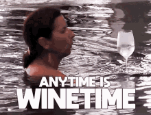 Promis Unter Palmen Wine Time Anytime GIF - Promis Unter Palmen Wine Time Anytime Swim GIFs