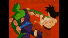 a cartoon of a man kicking another man in the face