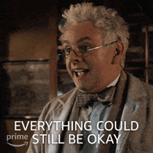 Everything Could Still Be Okay Aziraphale GIF - Everything Could Still Be Okay Aziraphale Michael Sheen GIFs