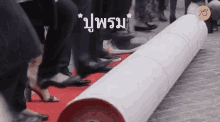 ปูพรม เดินพรมแดง ออกงาน GIF - Lay Carpet Roll Out Carpet GIFs