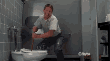 Toilet Clog GIF
