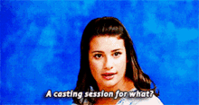 Glee Rachel Berry GIF - Glee Rachel Berry A Casting Session For What GIFs