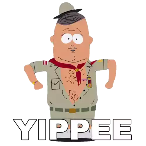 Yippee Big Gay Al Sticker - Yippee Big Gay Al South Park Stickers
