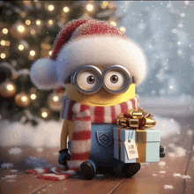 Minions Christmas GIF