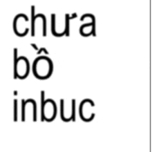 a white background with the words chura bo inbuc written in black