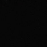 a purple , blue , and green triangle on a black background with a glitch effect .