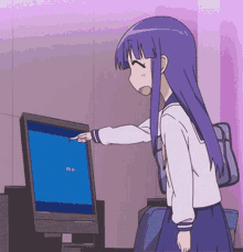 Anime Anime Funny GIF - Anime Anime Funny Anime Computer GIFs