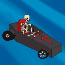 Spook Car GIF - Spook Car Skelcar GIFs