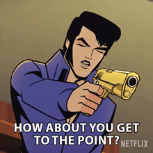 How About You Get To The Point Agent Elvis Presley GIF