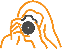 a cartoon drawing of a person covering their face with their hands