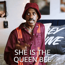 She Is The Queen Bee Darryl Robinson GIF - She Is The Queen Bee Darryl Robinson Swarm GIFs